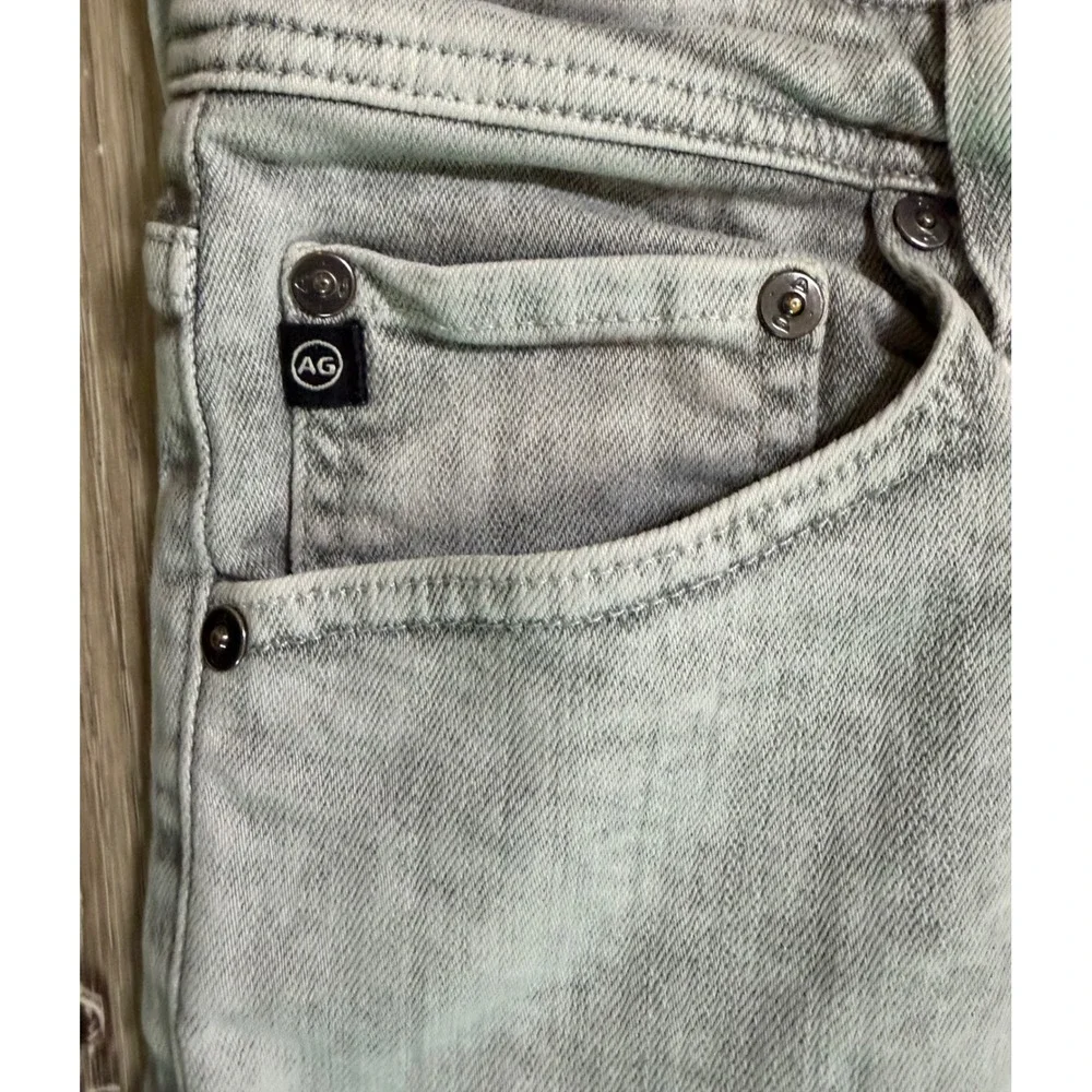 AG Adriano Goldschmied Jeans Tellis Modern Slim Leg Gray Acid Wash 33x34 (32x32)